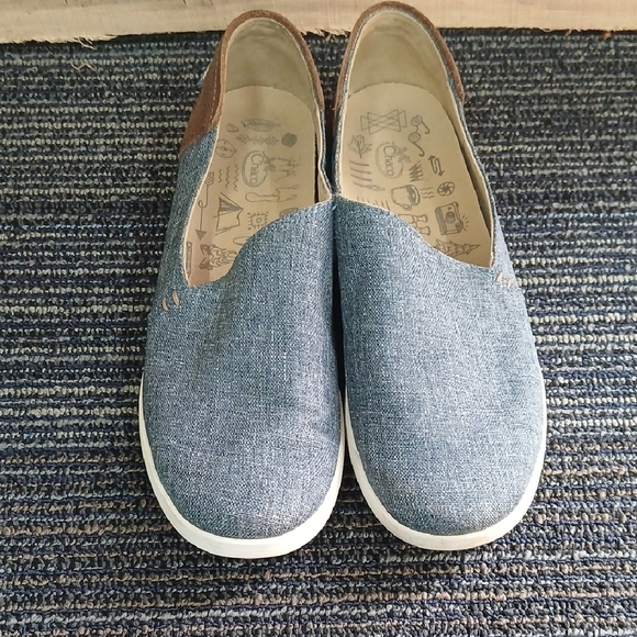 Chaco Blue and Brown Slip-On Loafers - Picture 2 of 7